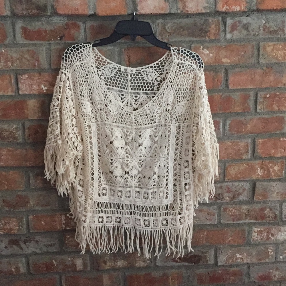 Boho Crochet Macrame Top